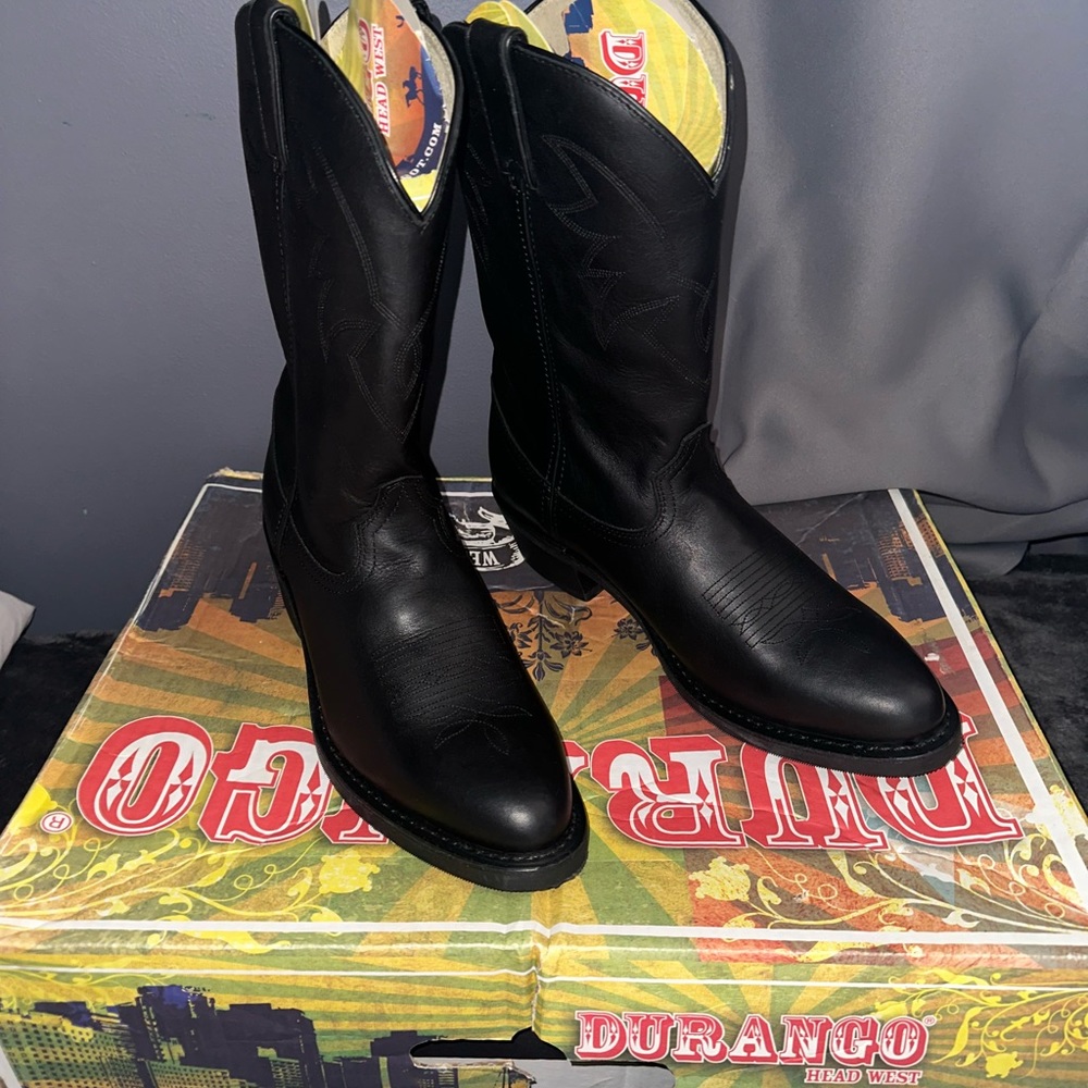 Durango Head West Black Boots